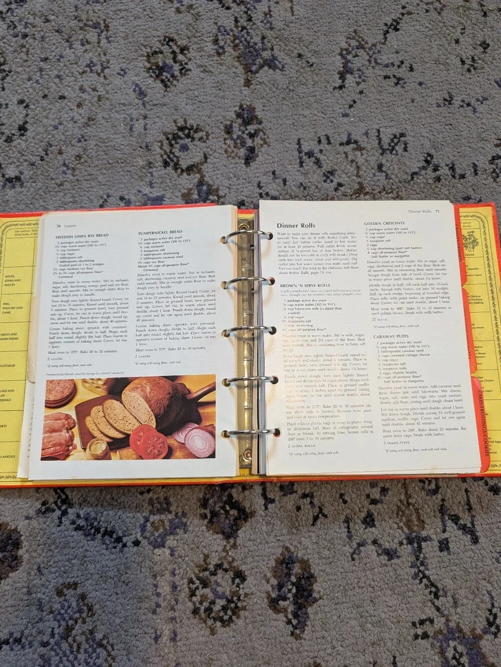 Vintage Betty Crocker Red Pie Cookbook 5-Ring HC 1978 Betty Crocker Kitchens